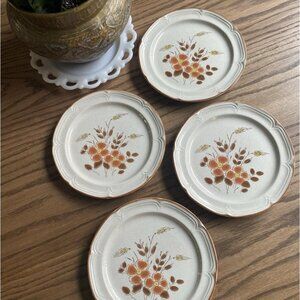 Cream and Orange Dinnerware